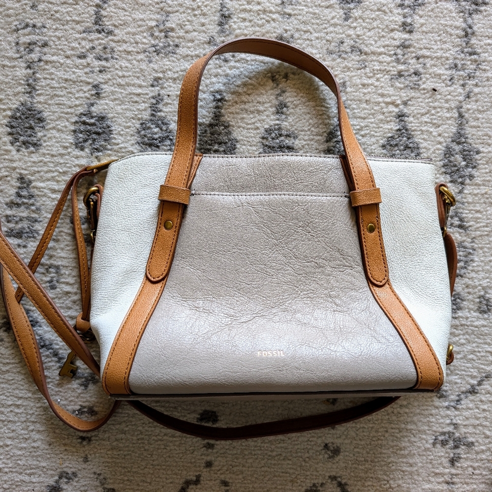 Fossil Leather Cross-Body Bag